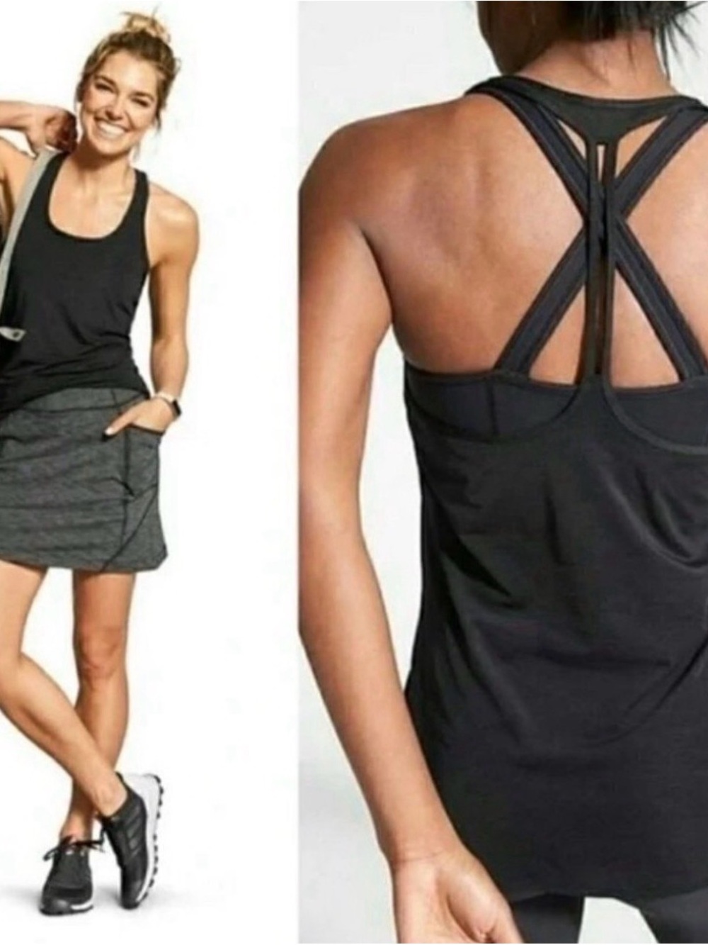 Athleta Box Jump Sports Bra Tank Top